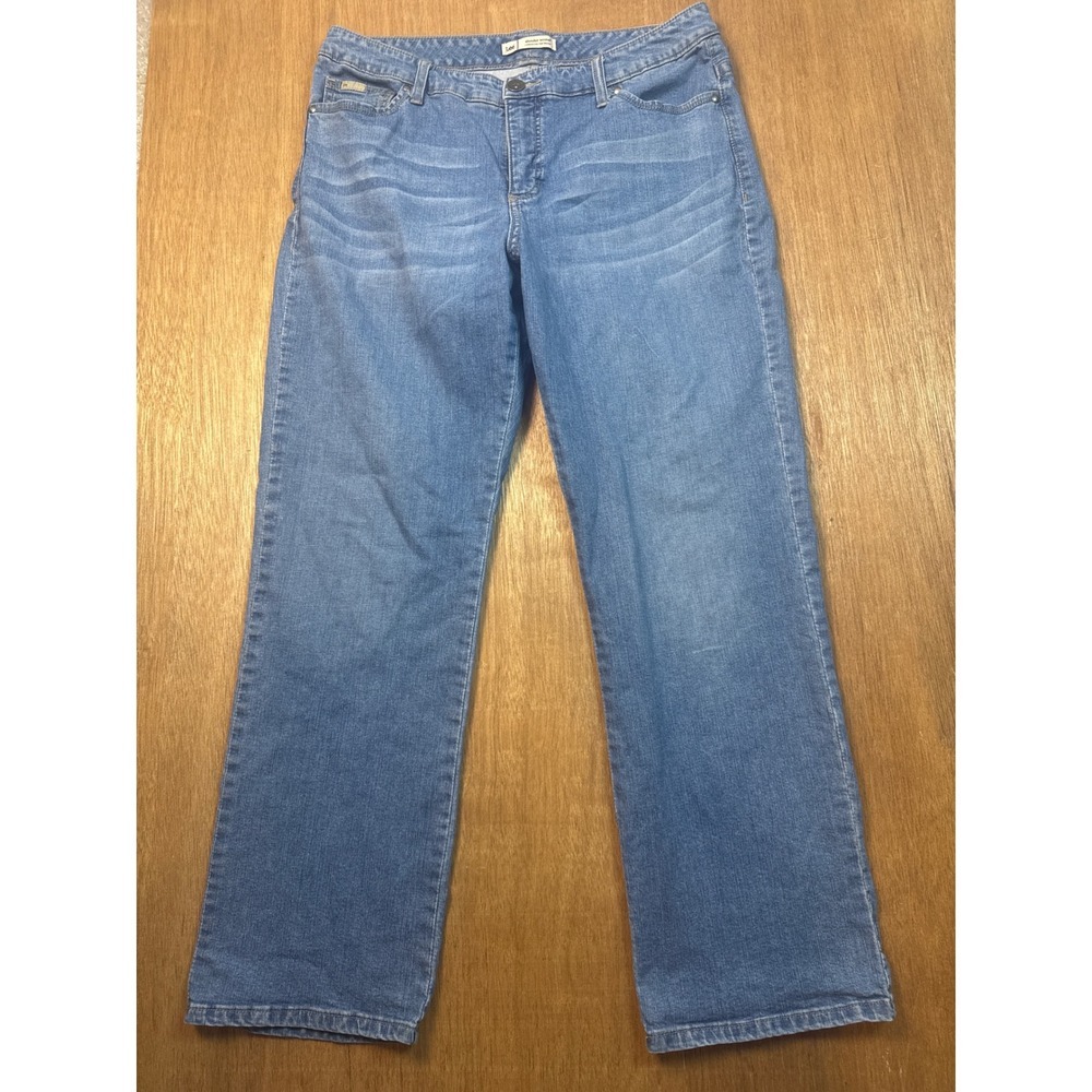 Lee Slender Secret Jeans Womens 16 Short Blue Straight Leg Stretch